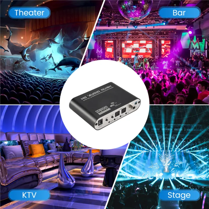 5.1%20Audio%20Rush%20Digital%20Sound%20Decoder%20Converter%20-%20Optical%20SPDIF/%20Coaxial%20AC3%20DTS%20stereo(R/L)%20to%205.1CH%20Analog%20Audio%20(6RCA%20Output)%20Black%20-%20Image%203