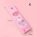 6Pcs/Set Cute Kawaii Cartoon Pencil HB Sketch Items Drawing Stationery Student School Office Supplies for Kids Gift.