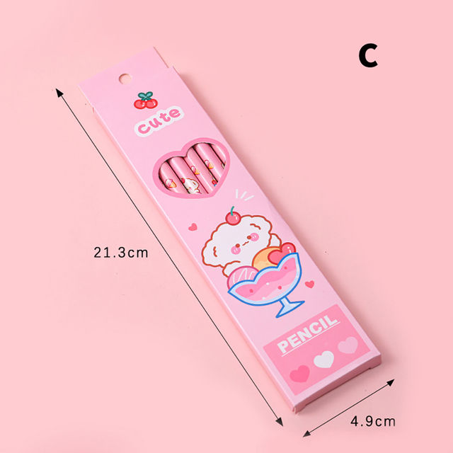 6Pcs/Set%20Cute%20Kawaii%20Cartoon%20Pencil%20HB%20Sketch%20Items%20Drawing%20Stationery%20Student%20School%20Office%20Supplies%20for%20Kids%20Gift%20-%20Image%202