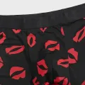Men Boxer Shorts Underpants Underwear Black 2XL 3XL 4XL Fashion Lips Boxers Sports Casual Soft Smooth. 