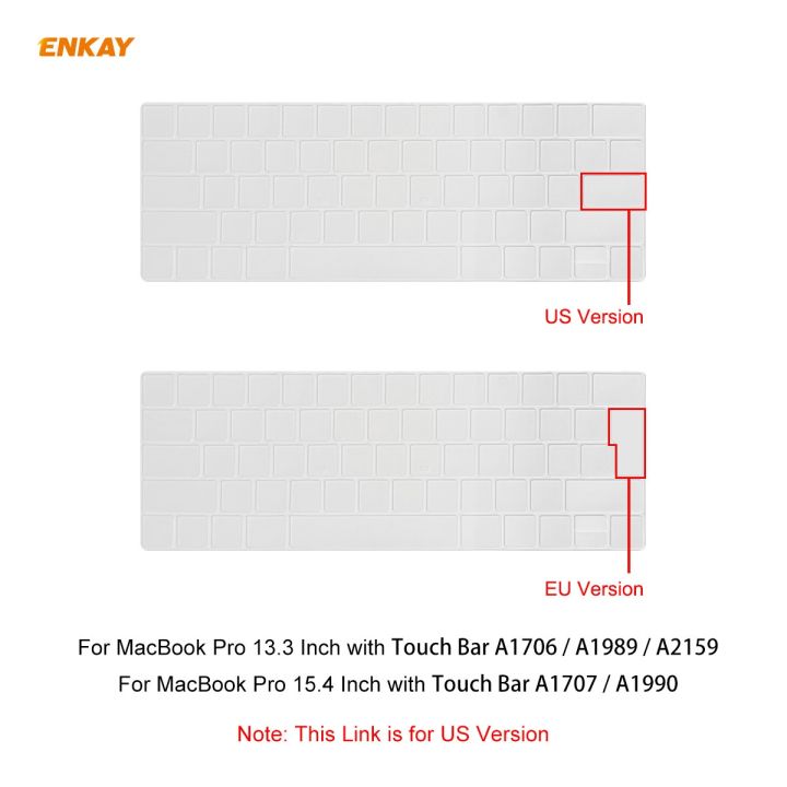%EF%BC%88COD)ENKAY%20TPU%20Keyboard%20Protector%20Cover%20for%20MacBook%20Pro%2013.3%20inch%20A1706%20/%20A1989%20/%20A2159%20&%20Pro%2015.4%20inch%20A1707%20/%20A1990%20(withTouch%20Bar)%20,%20US%20Version%20-%20Image%206