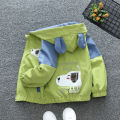 【Free Returns】 Boys' and Girls' Coat Spring and Autumn Fashionable Children's Clothing Hooded Top Baby Stylish Girl Cartoon Jacket Spring and Autumn Clothes. 