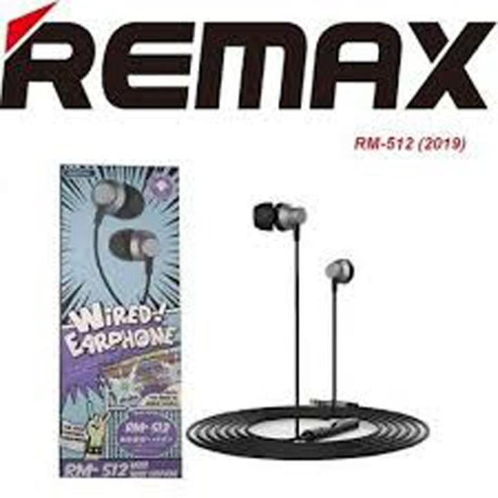 REMAX RM-512 In-Ear Earphone - Black | Daraz.com.bd