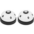 Pet Bell, 2 Pack Metal Bell Dog Training With Non Skid Rubber Bottoms Dog Doorbell For Potty Training Clear Ring Pet Tool Communication Device For Small Dogs Cats. 