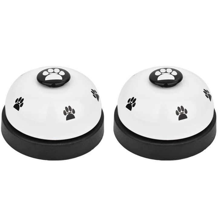 Pet%20Bell,%202%20Pack%20Metal%20Bell%20Dog%20Training%20With%20Non%20Skid%20Rubber%20Bottoms%20Dog%20Doorbell%20For%20Potty%20Training%20Clear%20Ring%20Pet%20Tool%20Communication%20Device%20For%20Small%20Dogs%20Cats%20-%20Image%202
