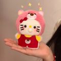 Stuffed Toys Strawberry bear, Kitty cat, squeak, spitting bubbles, handmade DIY Xiaohongshu, the same plush material package, recording doll.