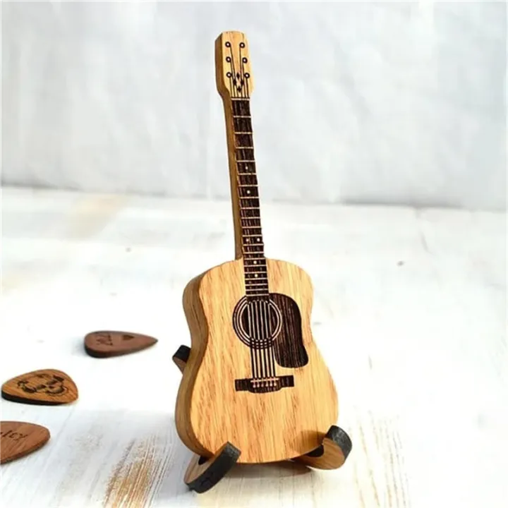 Wooden%20Guitar%20Shaped%20Guitar%20Picks%20Holder%20Wooden%20Pick%20Box%20with%20Stand,%20Vintage%20Guitar%20Case%20for%20Selection%20-%20Image%206