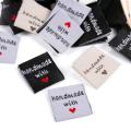 150 Pcs Handmade Sew-on Woven Clothing Labels Sewing Crafting Fabric Tags for Clothes Dolls Hats Shoes Sewing Crafts DIY. 