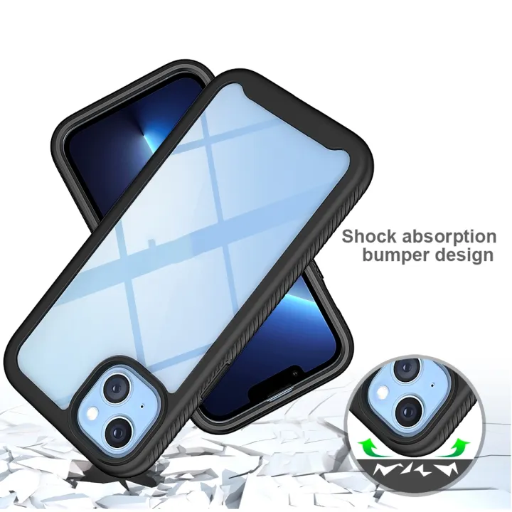 For%20iPhone%2014%20Plus%20Starry%20Sky%20Solid%20Color%20PC%20+%20TPU%20Phone%20Case%20-%20Image%206