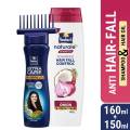 ANTI HAIR-FALL BUNDLE - Parachute Anti Hairfall Oil Extra Care 150ml (Root Applier) & Parachute Naturale Shampoo Advanced Hair Fall Control 160ml. 