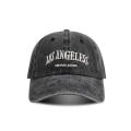 Vintage Denim Embroidered Baseball Hat Washed Denim Cap Outdoor Sun Protection Fishing Hat With Ventilation Hole Sunshade Cap.