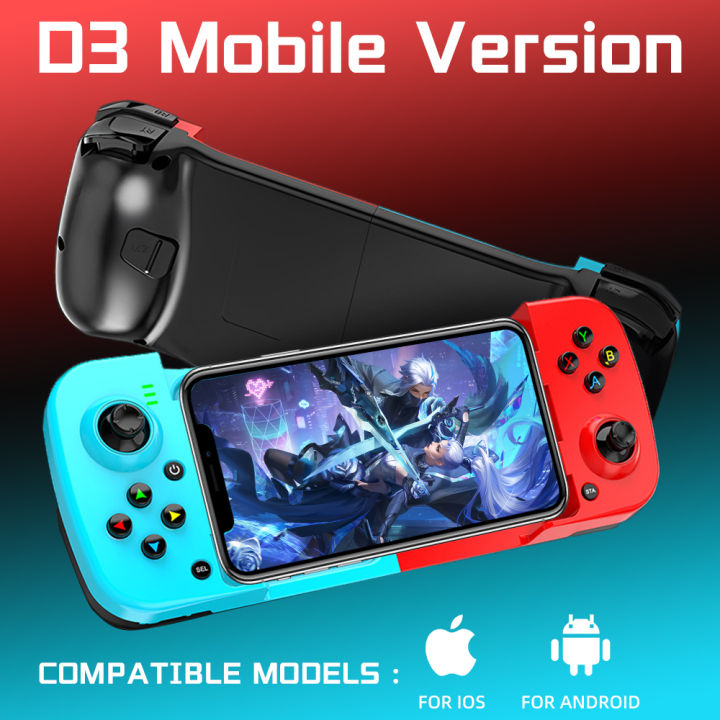 D3 Mobile Game Controller for iphone BSP-D3 Wireless Game Controller for iOS/Android/PC Bluetooth Gamepad Joysticks for Switch