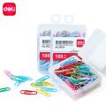 Deli Paper clip (E0024) - 100 pcs - multicolor. 