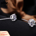 Carat Women Wedding Party Cubic Zirconia Pendant Necklace Stud Earrings Jewelry Set. 