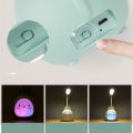 Cute Cartoon LED Reading Lamp Three-Speed Dimming USB Charging Reading Desk Lamp Sleeping Eye Protection Student Night Light.