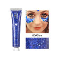 QIBEST Monochrome Pop Glitter Glitter Cream Shine Brightening Highlight Face, Body, Glitter Gel, Stage Makeup. 