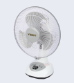 VISION Rechargeable Table Fan 12" White USB charger. 