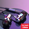 Universal 3.5mm Wired Headphones In-Ear Music Sports Stereo Earphones Noise Canceling Headphone Headset With Microphone Creek. 