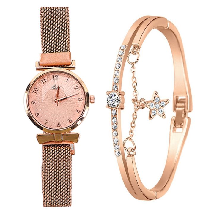 Fashion%20Women%20Watches%20Luxury%20Magnet%20Buckle%20Flower%20Rhinestone%20Watch%20Ladies%20Quartz%20Wrist%20Watch%20Bracelet%20Set%20Reloj%20Mujer%20-%20Image%205