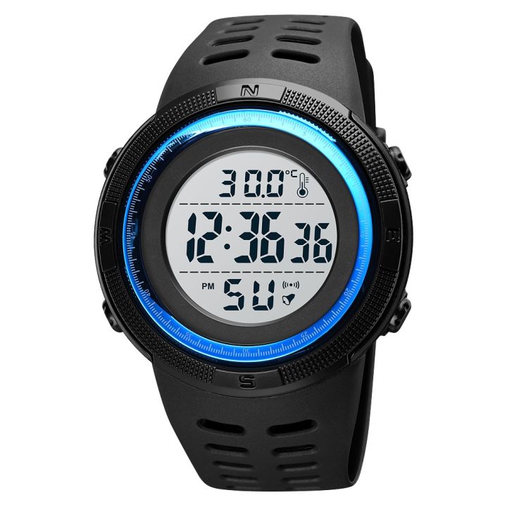 SKMEI 1681 Multifunctional LED Digital Display Luminous Electronic Watch, Support Body / Ambient Temperature Measurement