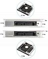 Universal SSD HDD Caddy 12.7mm Aluminum 2nd Hard Disk Drive Caddy Case, Support All Brand Laptop. 