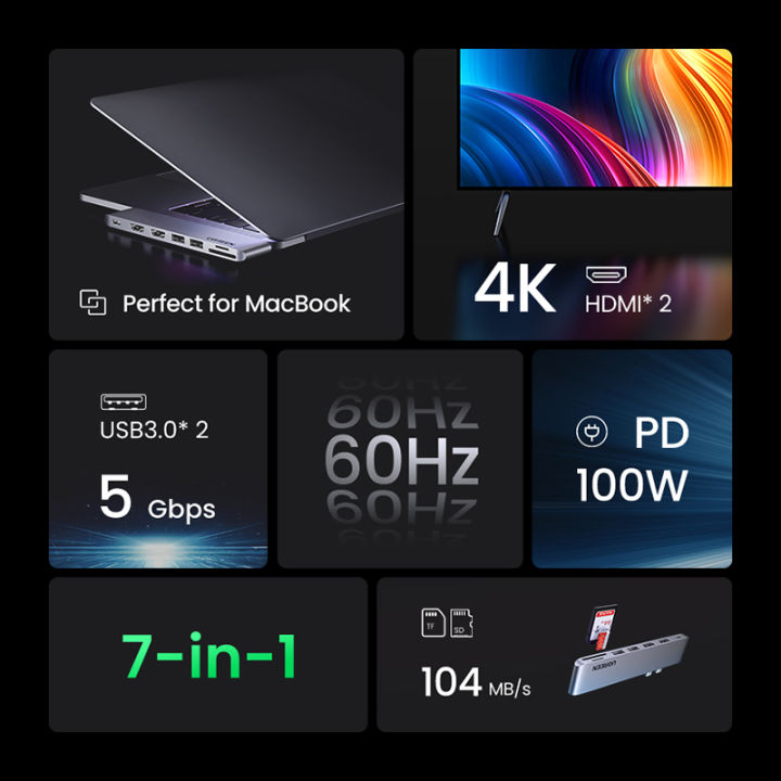 UGREEN%20USB%20C%20Hub%20for%20MacBook%20Pro%20USB%203.0%20Splitter%20Adapter%20USB%20Type%20C%20to%204K%20HDMI,%20Thunderbolt%203%20100W%20Power%20Delivery,%203%20USB%203.0%20Port%20Adapter%20Dock%20Station%20for%20MacBook%20Air%202020%202019%202018,%20MacBook%20Pro%202019%202018%202017%20-%20Image%2010