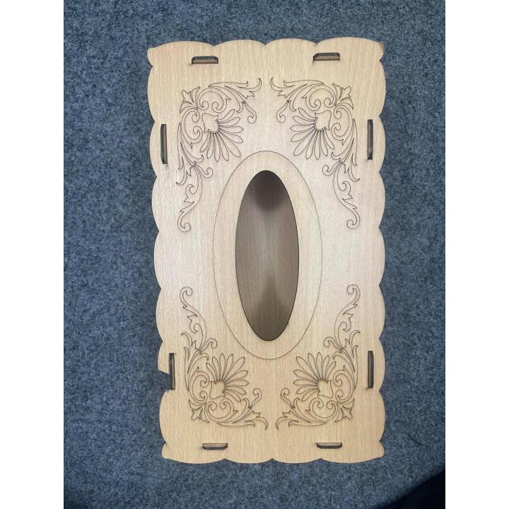Wooden Tissue Box - Laser cutting & engraving