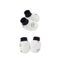 【In-Stock】 3pcs Newborn Baby Hat Mitten Booties Set Cartoon Printing Infant Beanie Cap Mittens Set For 0-6 Months Baby. 