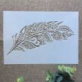 Stencil for Wall & Fashion Painting Template 10 by 8 inch..