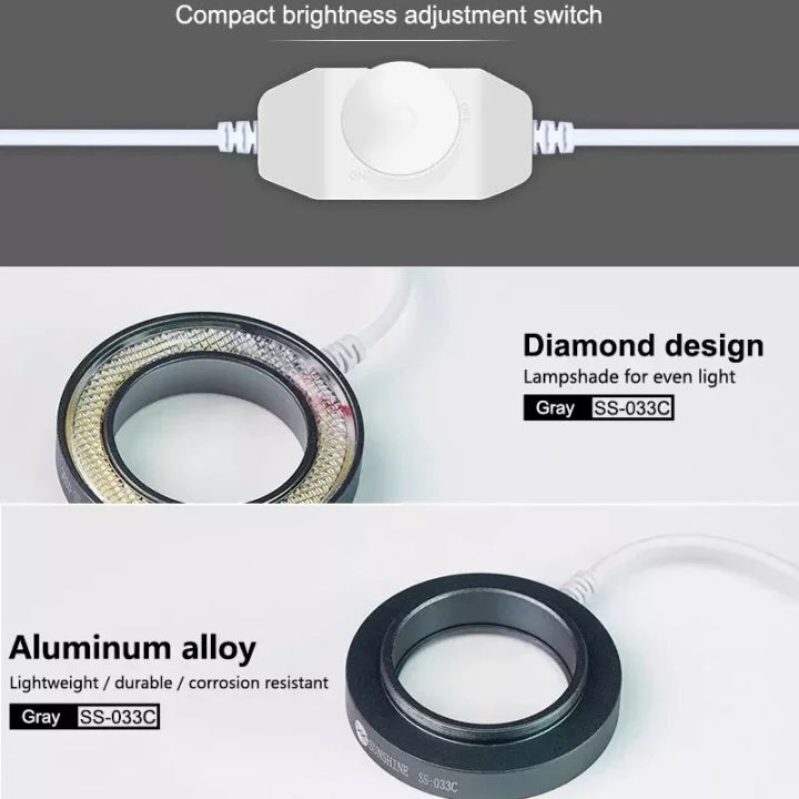 SUNSHINE%20SS-033C%20LED%20Microscope%20Light%20USB%20Adjustable%20Ring%20Light%20UV%20Oil%20Smoke%20Proof%20Mirror%20for%20Phone%20BGA%20Repair%20Microscope%20Lamp%20-%20Image%202