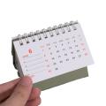 Small Mini Calendar Aesthetic Portable Desktop Calendar Compact Fresh Notebook Calendar for Office School Home Gift Student.
