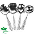Stainless Steel Serving Spoon Set – 1/4 Pcs, 10 Inch Premium Serving Spoons for All Dishes. 