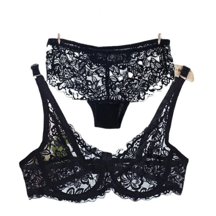 Ultra-Thin%20Bra%20with%20Steel%20Ring%20Lace%20Sexy%20Push%20up%20Big%20Breasts%20Small%20Non-Sponge%20Women's%20Underwear%20-%20Image%205