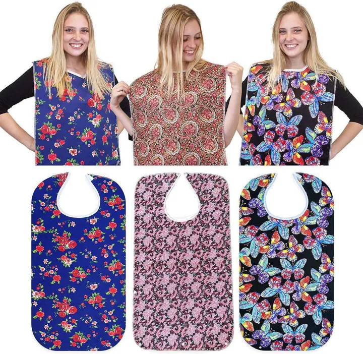 Waterproof%20oversized%20adult%20bag%20dining%20elderly%20bib%20all%20cotton%20drool%20towel%20double%20sided%20usable%20-%20Image%202