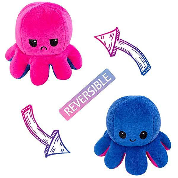 Exceotional Quality - Double Sided Expression Type Deformed Octopus Baby Doll - Doll - Innovative Design - To Exprerience Greatness