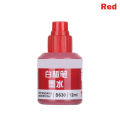 1pc 12ml Whiteboard Marker Pen Refill Ink Black Red Blue 3 Colors Instantly Dry Erasable Ink Refills Tool School Supplies.