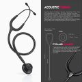 MDF® ACOUSTICA® Black Edition Lightweight Dual Head Stethoscope - MDF747XP-all black. 