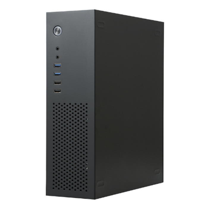 SKTC A10 Mini Desktop HTPC Computer Case Small 1U 7.3L Computer Case Stand or Lie Down Chassis
