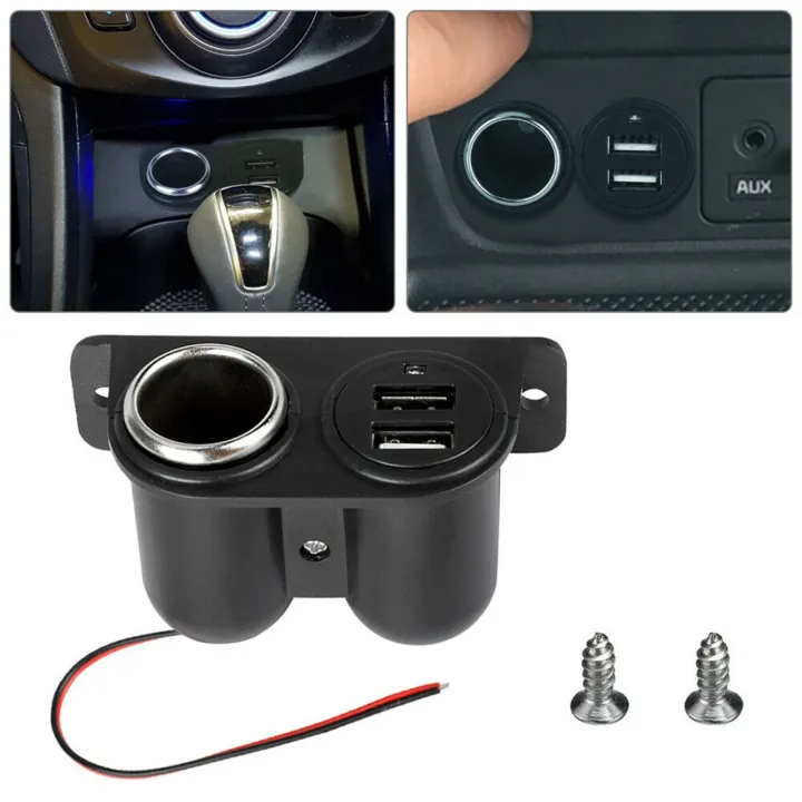 %E3%80%90Shop%20Now%20and%20Save%E3%80%91%20Black%20Car%20Auxiliary%20USB%20Dual%20Power%20Outlet%2012V%20Socket%20Plug%20Adapter%20Car%20Accessories%20-%20Image%203