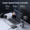 UGREEN Docking Station Triple Display, 12-in-1 USB C MacBook Docking Station with 2 HDMI DP 8K, 10 Gbps USB C and USB-A Data, 100W PD Charging, Ethernet, Audio, SD TF Card Reader for Mac OS, Windows. 