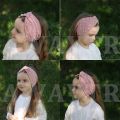 AWAYTR Women's Headbands Pearls Head Bands Knitted Turban Bandana Autumn Winter Elastic Hairband Warm Hair Accessories Headdress. 