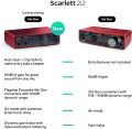 Focusrite Scarlett 2i2 4th Gen USB Audio Interface. 