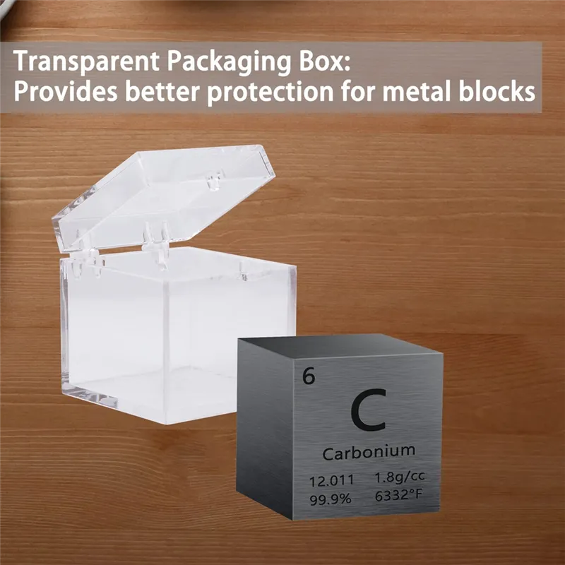 FORIDE Inch Block Metal, High Density Elements Block Pure Metal