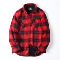 Men Long Sleeve Sherpa Lined Shirt Jacket Fleece Plaid Flannel Shirts Casual Autumn Winter Thick Warm Thermal Shirt USA Size.