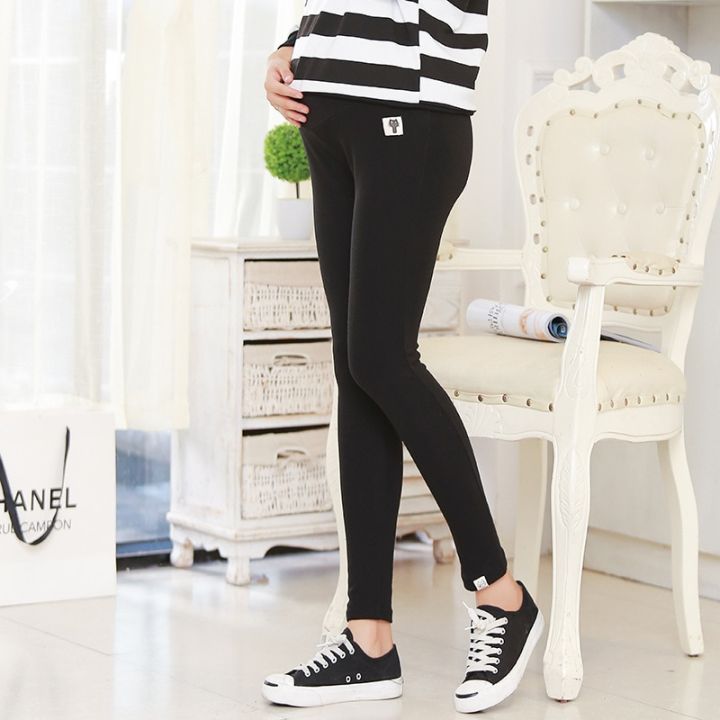 Spring Maternity Pants for Pregnant Women Cotton Maternity Leggs Long Pregnant Women Pregnancy Skinny Trousers Maternidad