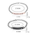 【Daily Necessities For Anyone Store】Bracelet for Couple Gift for Lovers 'Moon My Life My Sun and Stars ' Women Jewelry Long Distance Relationship.