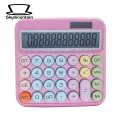 Large Button Calculator Large Display Solar-powered Calculator for Office Supplies 12-digit Desktop Calculator with Big Buttons Dual Power Source Easy-to-use Button Calculator. 