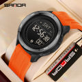 Sanda Multi functional Mileage Calorie Outdoor Sports Simple Waterproof LED Men's Watch SD2197-6. 