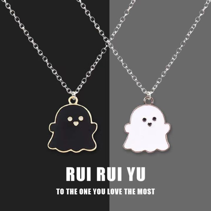 Fashion%20Black%20White%20Ghosts%20Couples%20Necklaces%20for%20Women%20Men%20Cute%20Cartoon%20Lovely%20Charm%20Pendant%20Friendship%20Necklace%20Halloween%20Jewelry%20Gift%20-%20Image%202