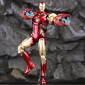ZD Toys Marvel Iron Man MK85 Action Figure LED 7" with The Infinity SAGA Hologram Shield Figure Toy Gift. 